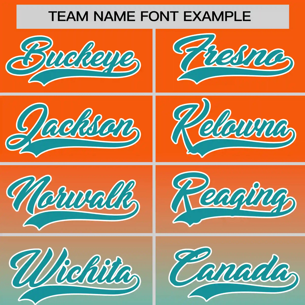Custom Orange-Aqua Gradient Fashion Design Performance T-Shirt
