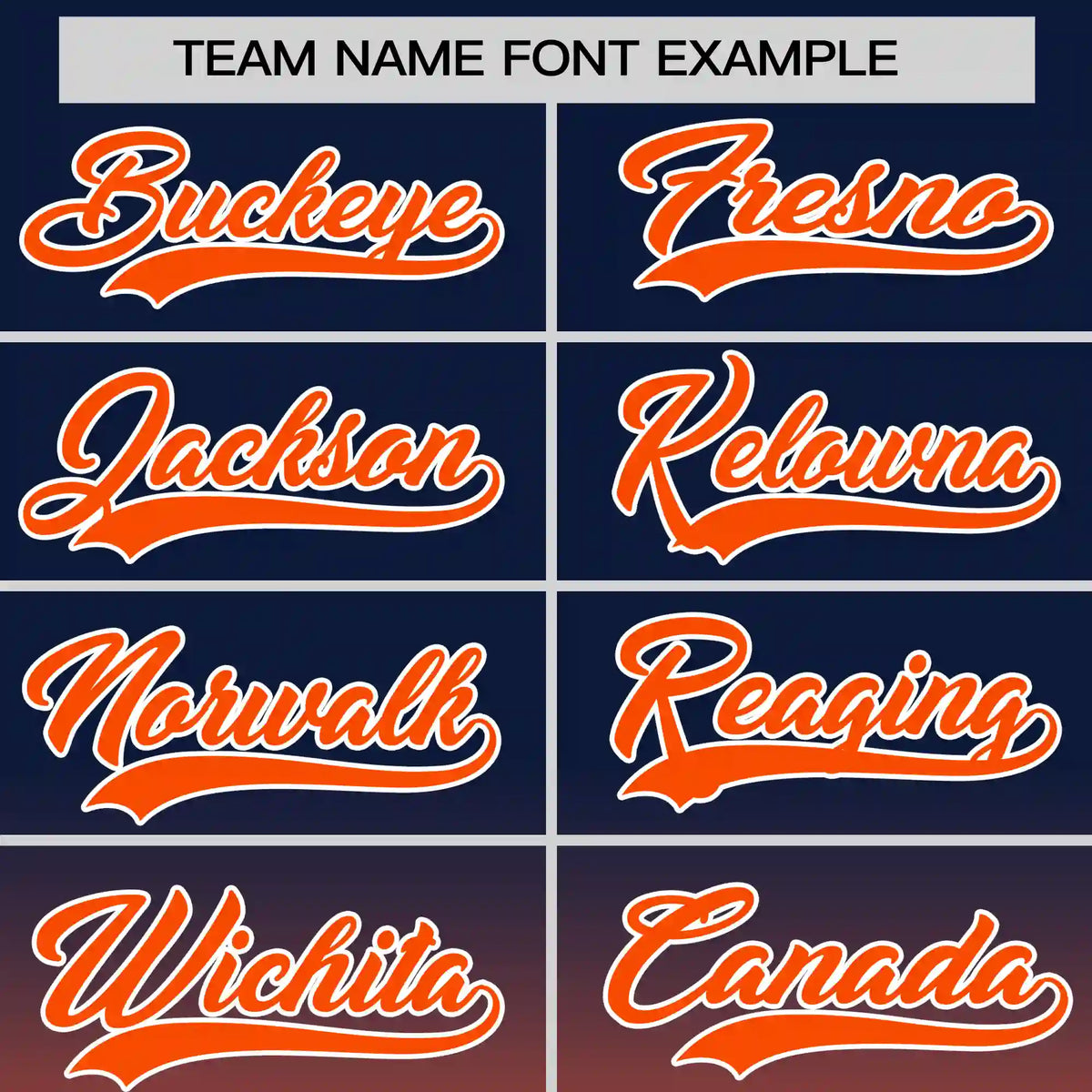 Custom Navy-Orange Gradient Fashion Design Performance T-Shirt