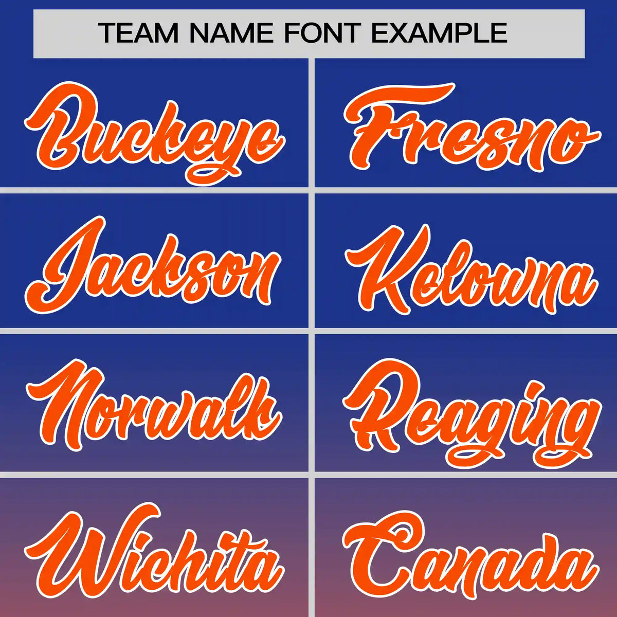 Custom Royal Blue-Orange Gradient Fashion Design Performance T-Shirt
