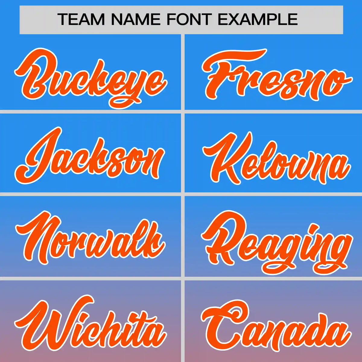 Custom Powder Blue-Orange Gradient Fashion Design Performance T-Shirt