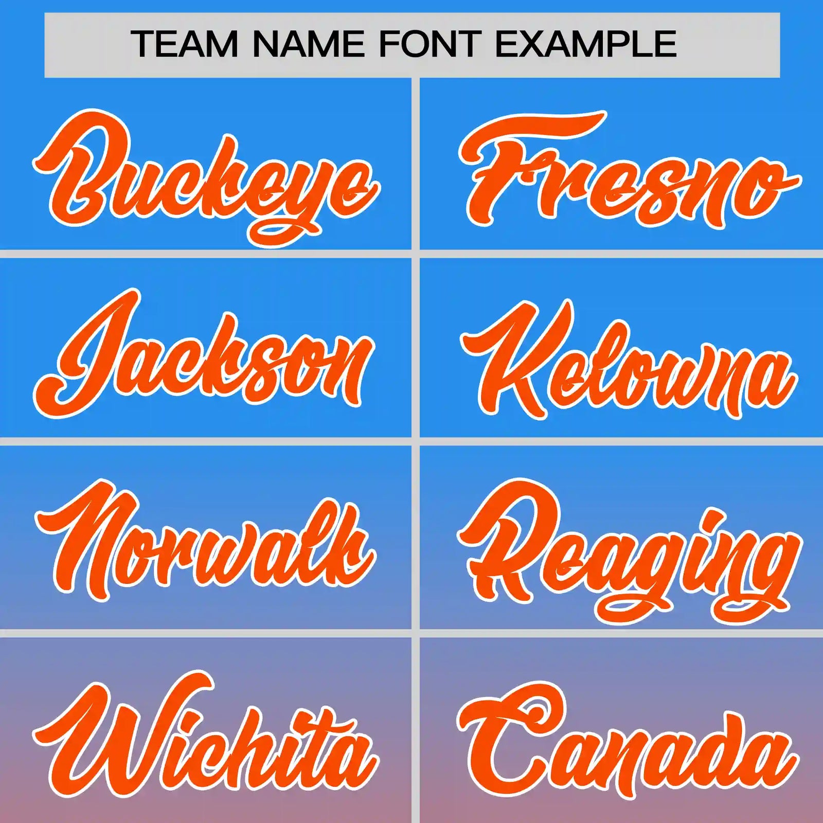 Custom Powder Blue-Orange Gradient Fashion Design Performance T-Shirt