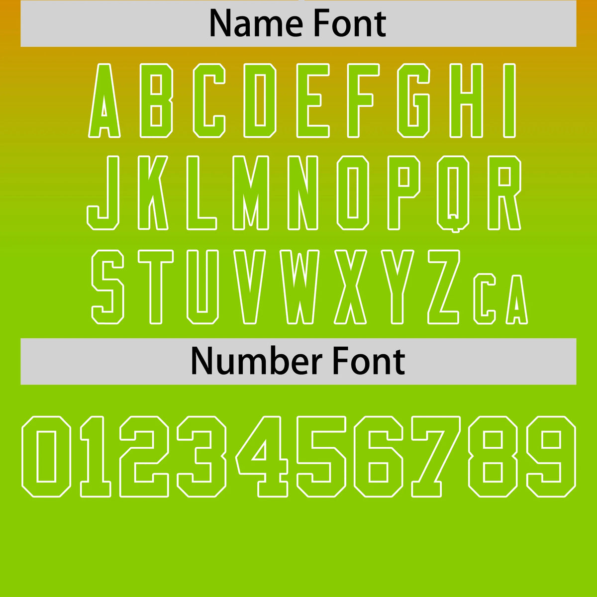 Custom Orange-Neon Green Gradient Fashion Design Performance T-Shirt