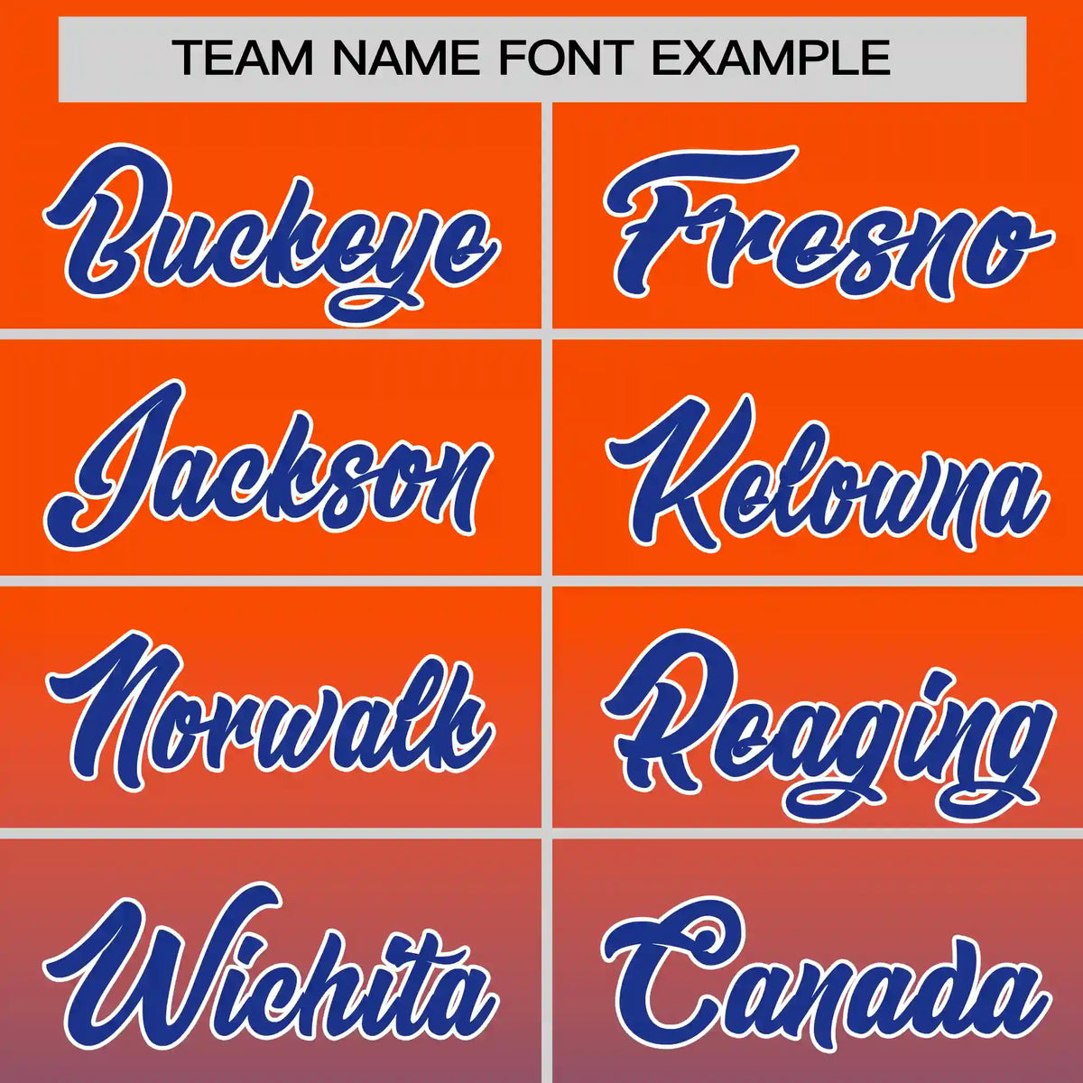 Custom Orange-Royal Blue Gradient Fashion Design Performance T-Shirt