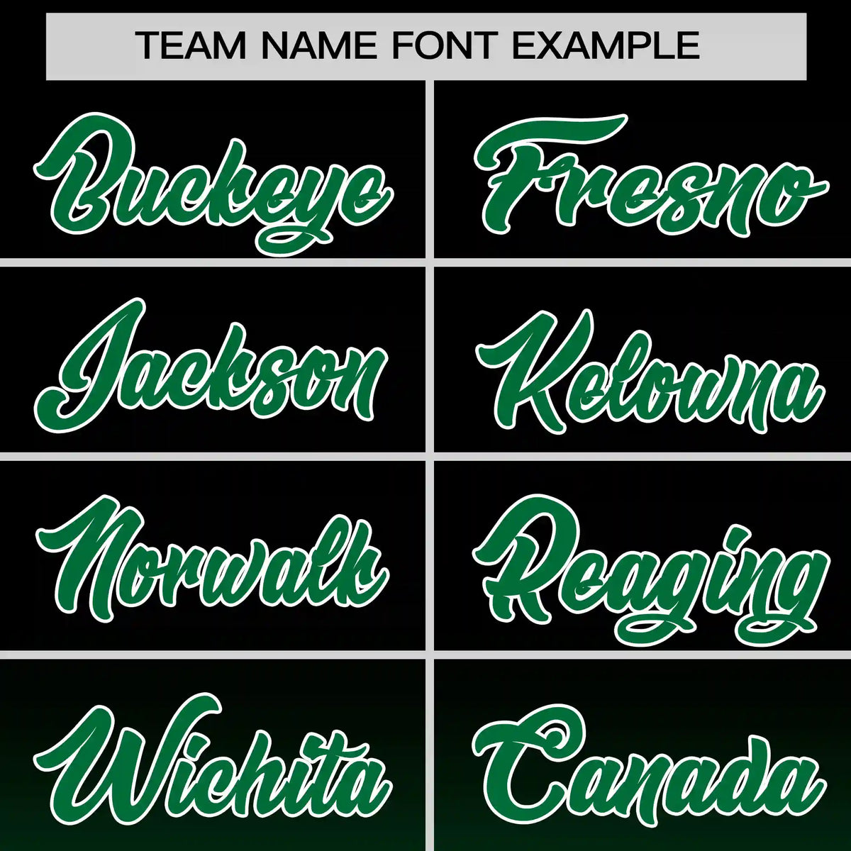 Custom Black-Kelly Green Gradient Fashion Design Performance T-Shirt