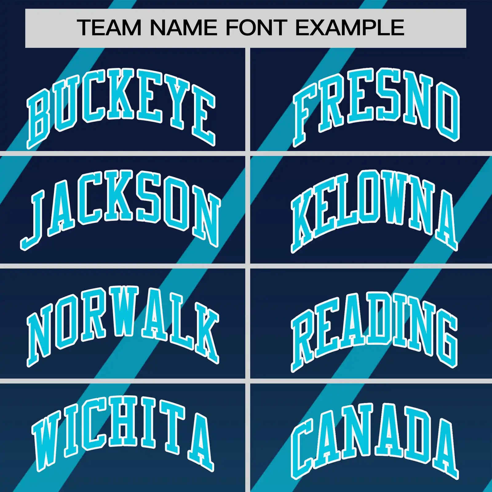 Custom Navy-Sky Blue Gradient Fashion Diagonal Stripe Performance T-Shirt