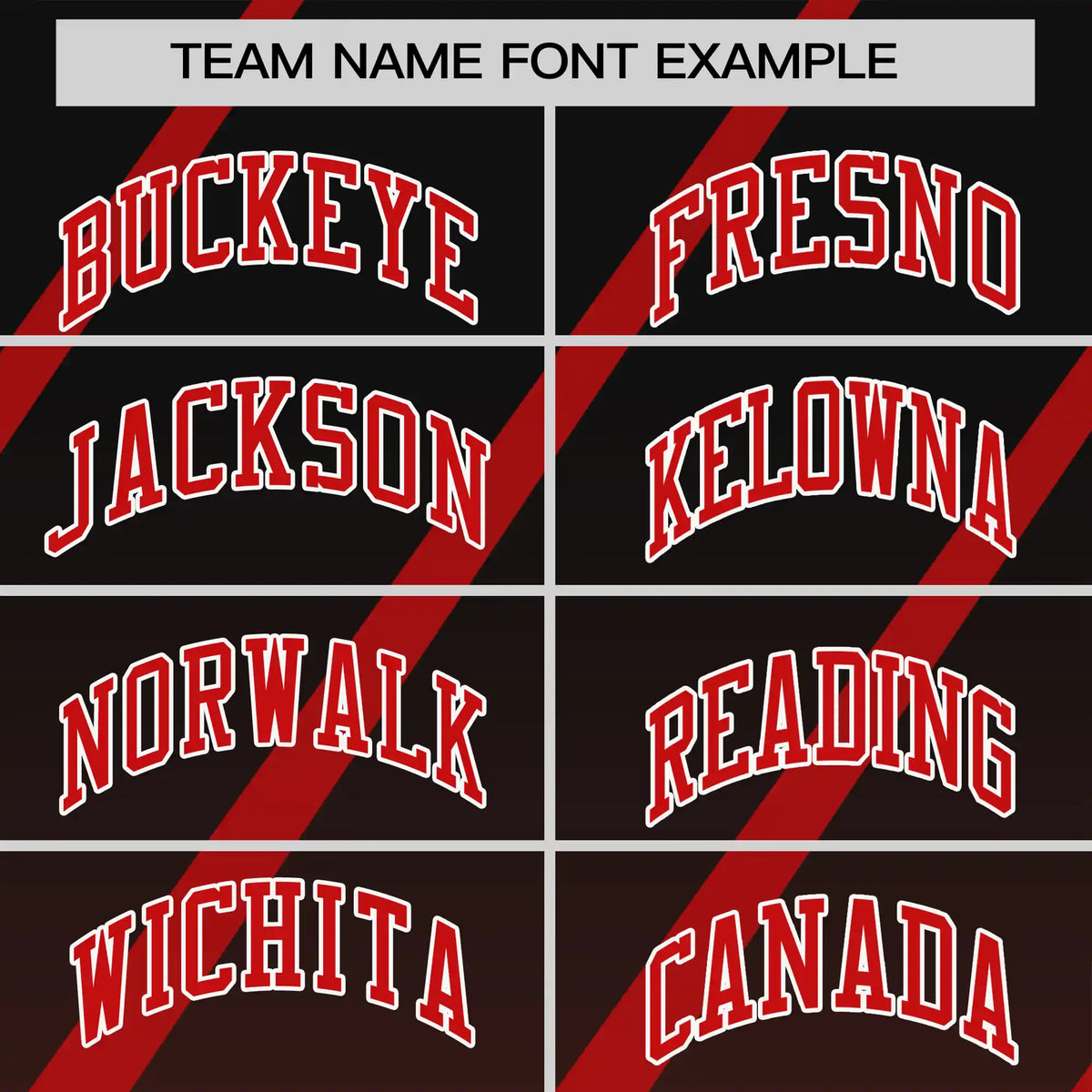 Custom Black-Red Gradient Fashion Diagonal Stripe Performance T-Shirt