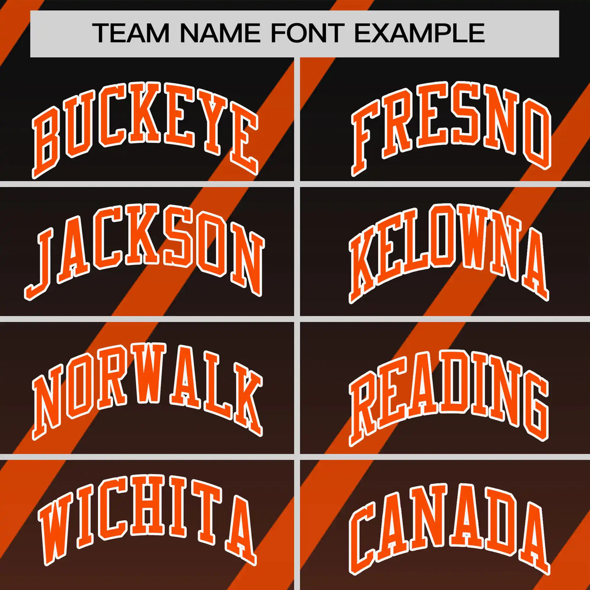 Custom Black-Orange Gradient Fashion Diagonal Stripe Performance T-Shirt