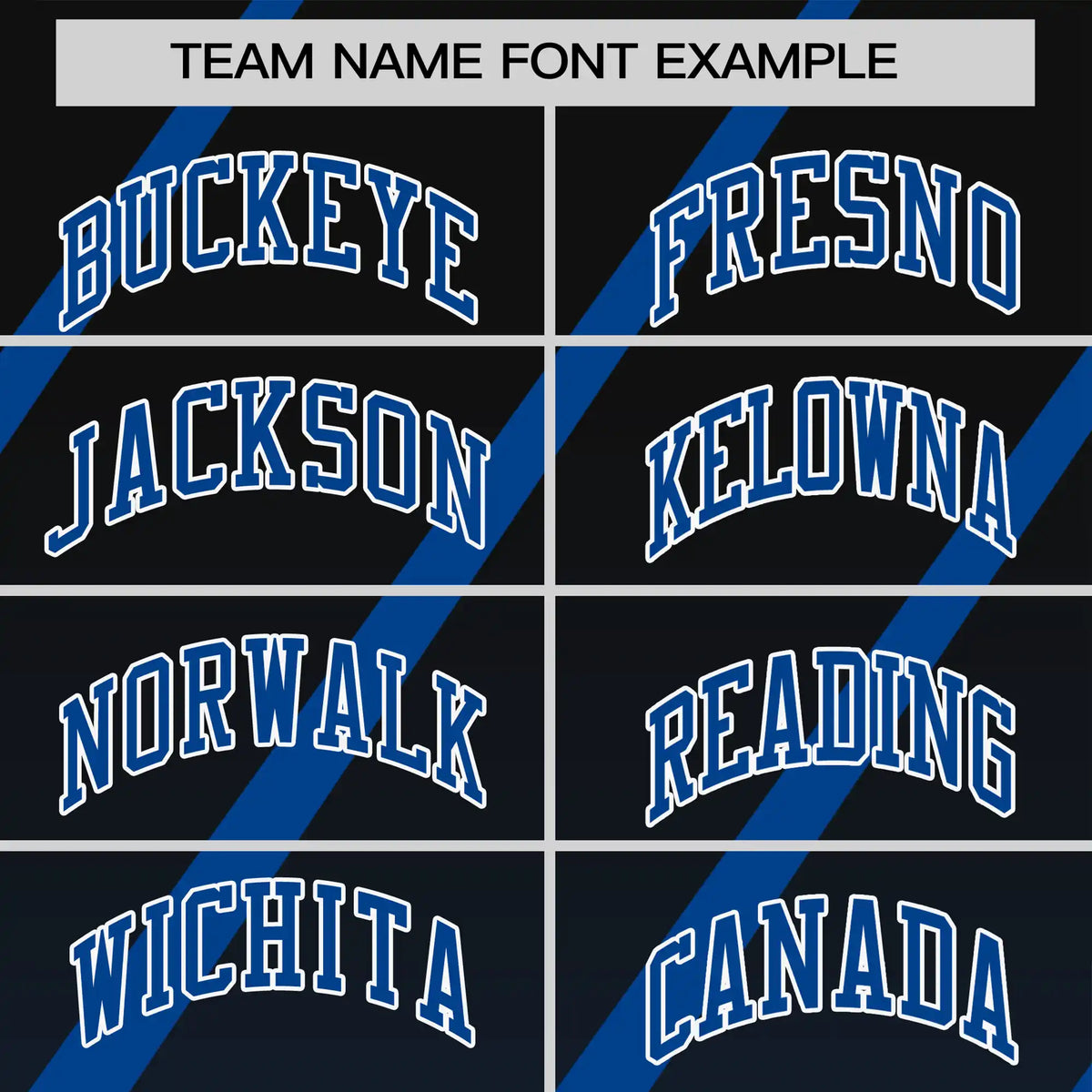 Custom Black-Royal Blue Gradient Fashion Diagonal Stripe Performance T-Shirt