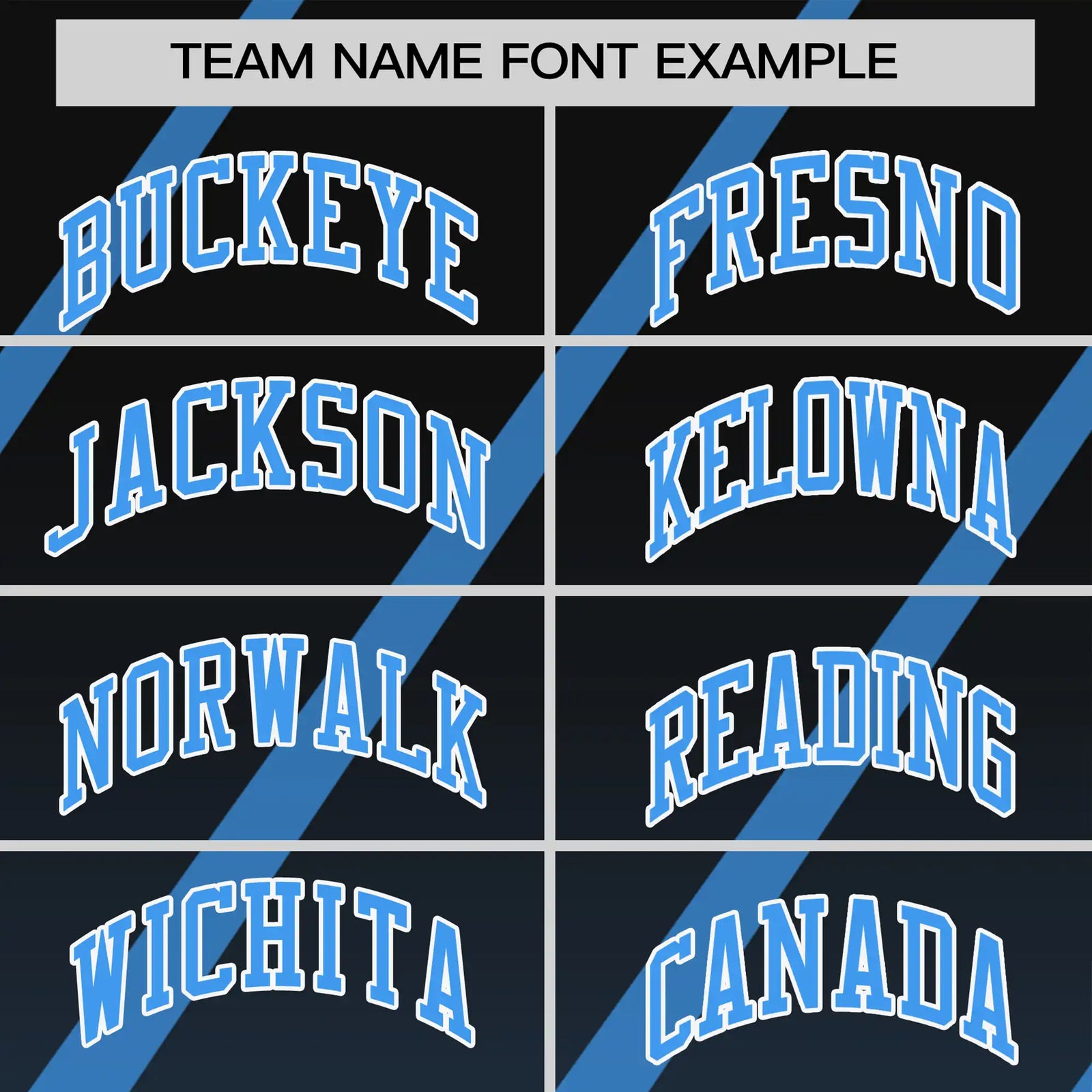 Custom Black-Powder Blue Gradient Fashion Diagonal Stripe Performance T-Shirt