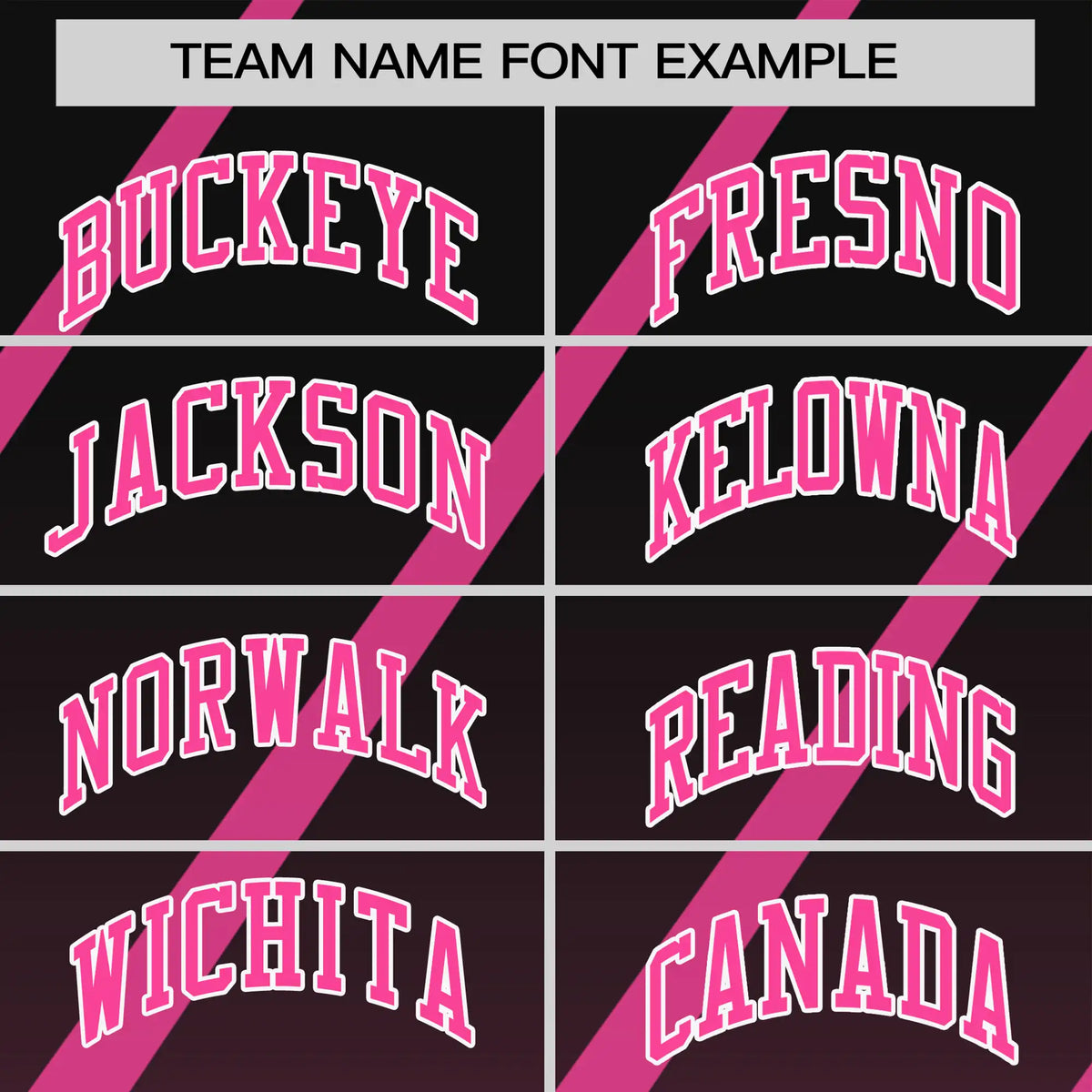 Custom Black-Pink Gradient Fashion Diagonal Stripe Performance T-Shirt