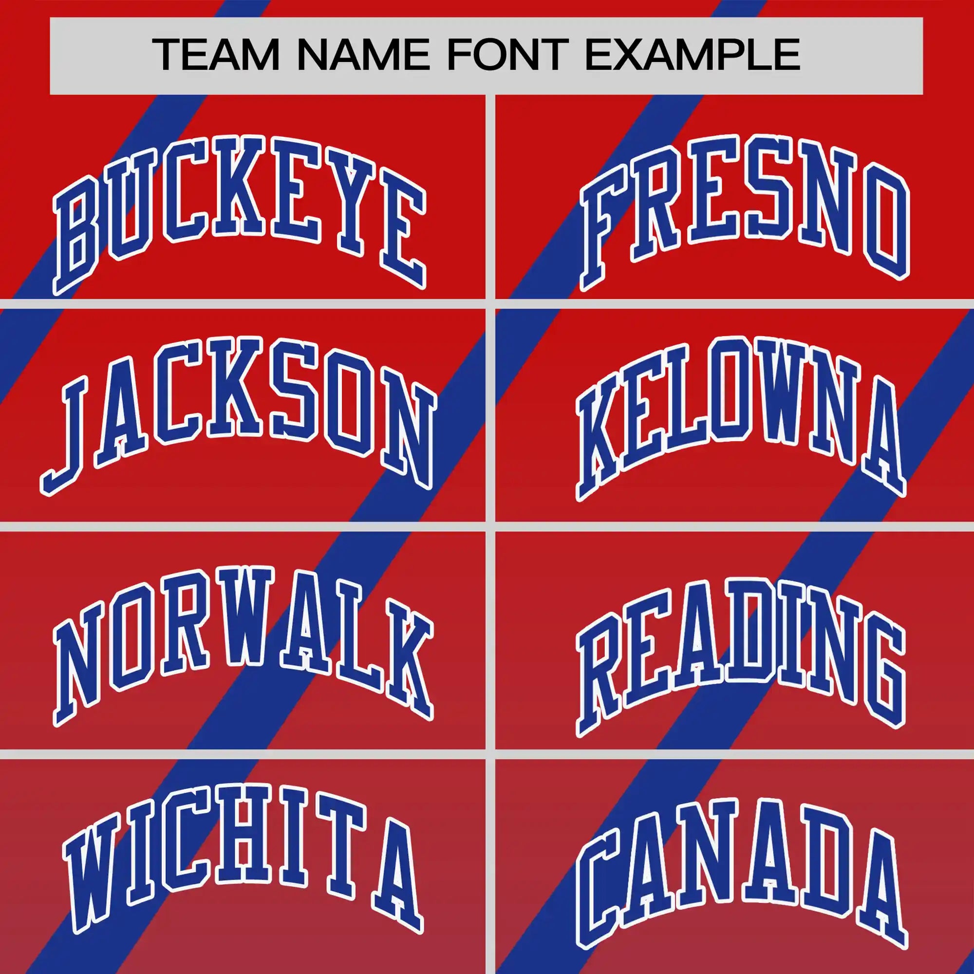 Custom Red-Royal Blue Gradient Fashion Diagonal Stripe Performance T-Shirt