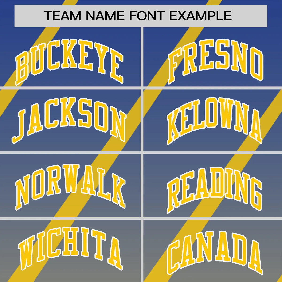 Custom Royal Blue-Gold01 Gradient Fashion Diagonal Stripe Performance T-Shirt