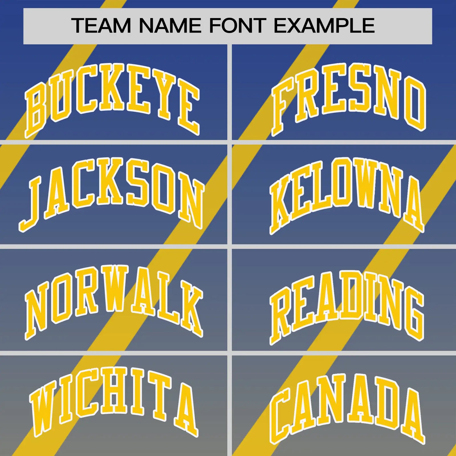 Custom Royal Blue-Gold01 Gradient Fashion Diagonal Stripe Performance T-Shirt