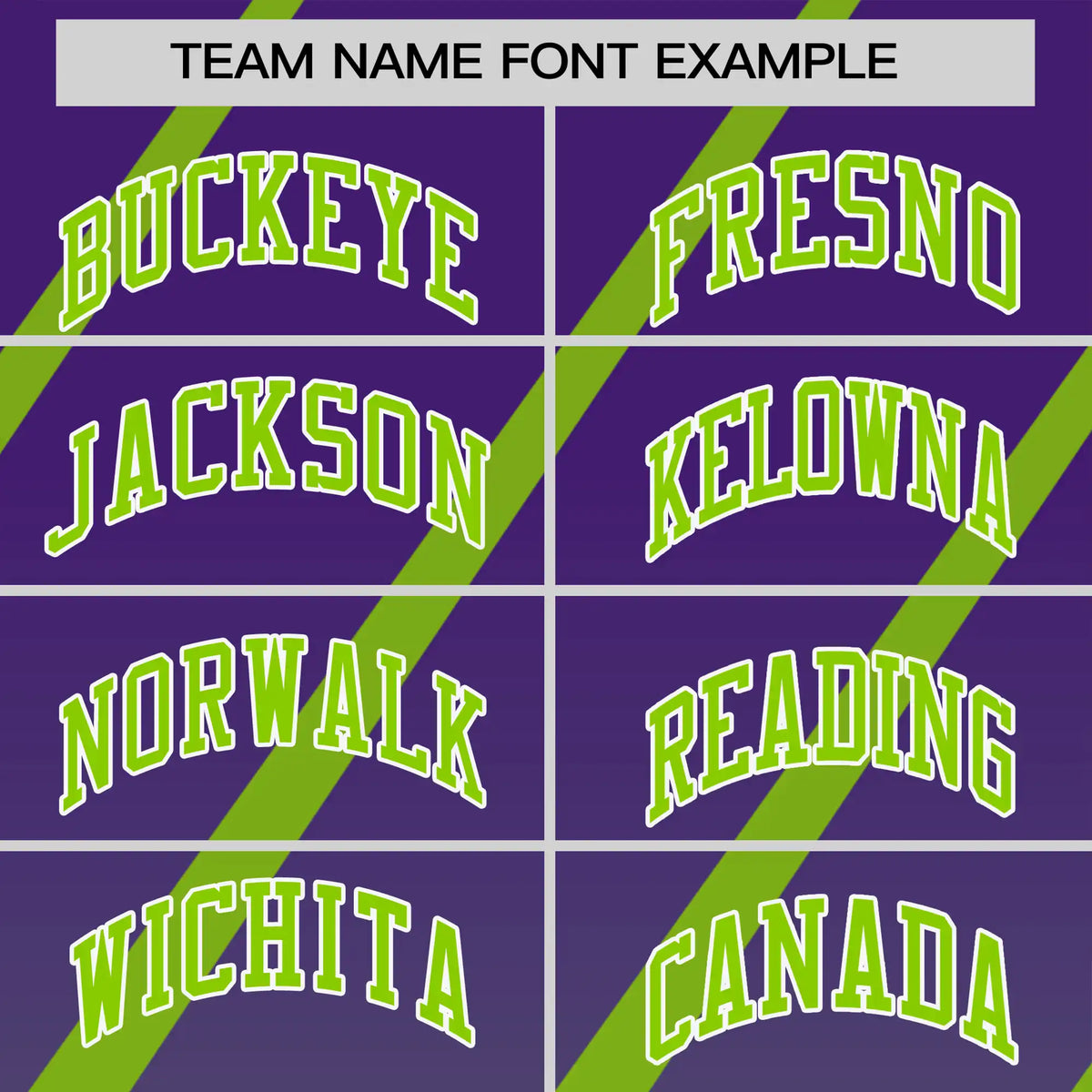 Custom Purple-Neon Green Gradient Fashion Diagonal Stripe Performance T-Shirt