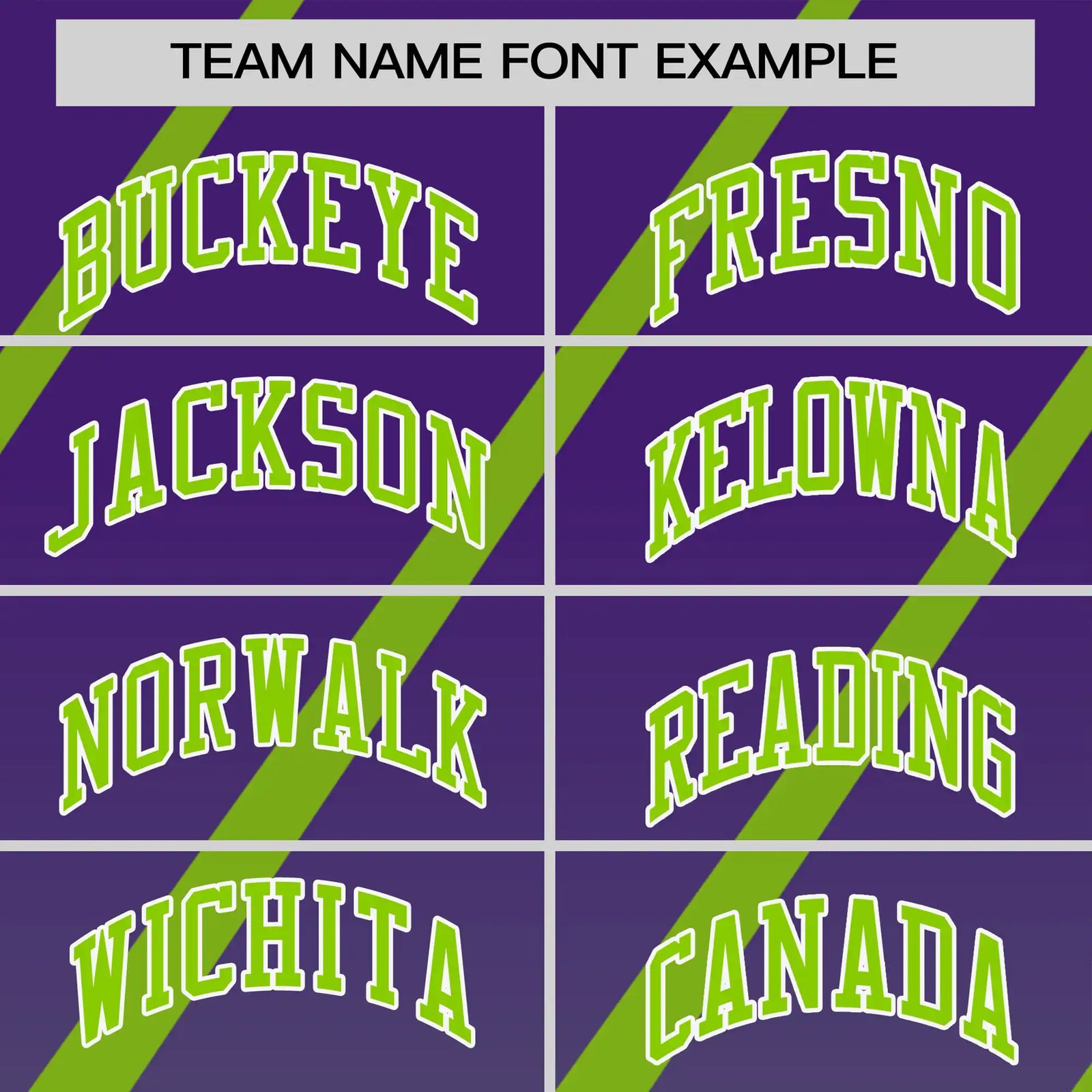 Custom Purple-Neon Green Gradient Fashion Diagonal Stripe Performance T-Shirt