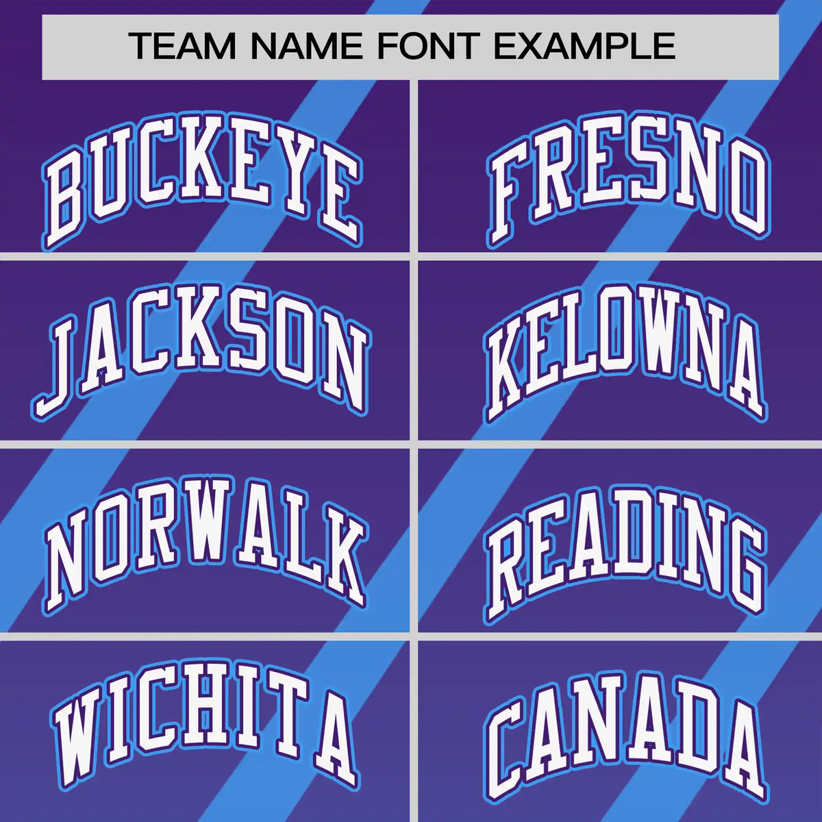 Custom Purple-Powder Blue Gradient Fashion Diagonal Stripe Performance T-Shirt