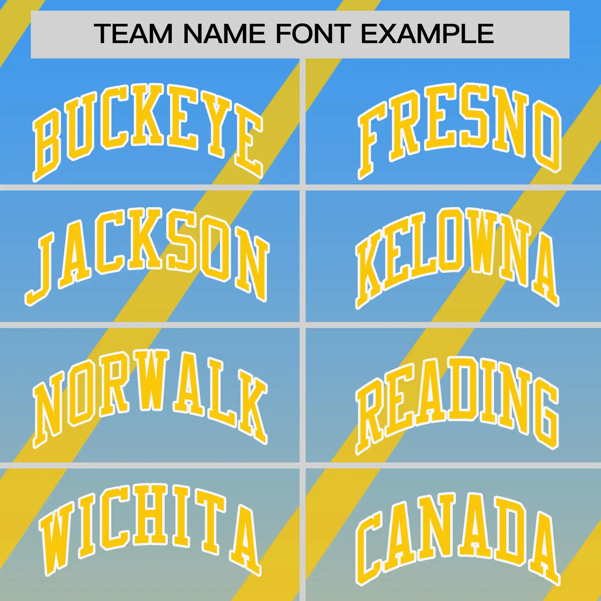 Custom Powder Blue-Gold01 Gradient Fashion Diagonal Stripe Performance T-Shirt