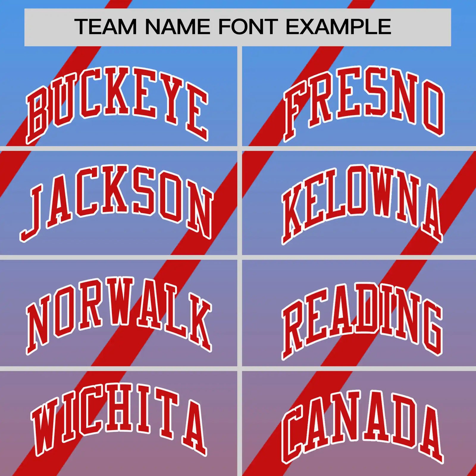 Custom Powder Blue-Red Gradient Fashion Diagonal Stripe Performance T-Shirt