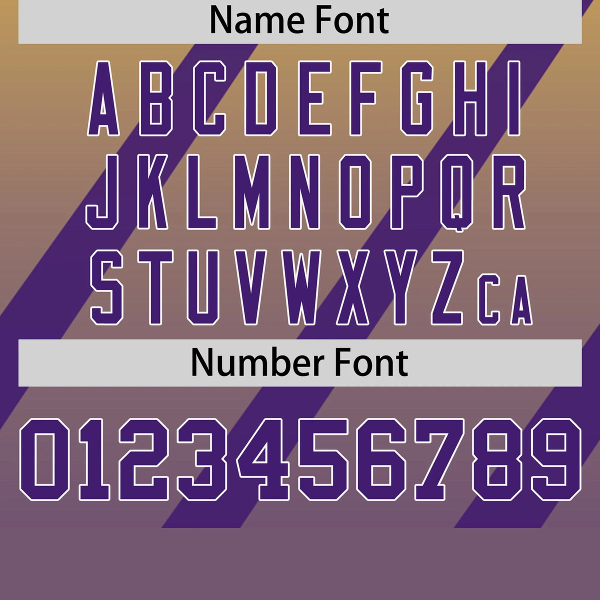 Custom Gold01-Purple Gradient Fashion Diagonal Stripe Performance T-Shirt