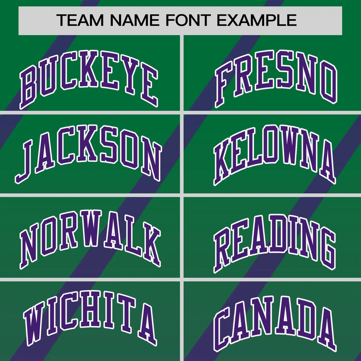 Custom Kelly Green-Purple Gradient Fashion Diagonal Stripe Performance T-Shirt