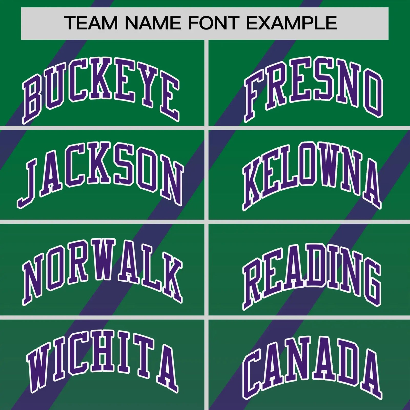 Custom Kelly Green-Purple Gradient Fashion Diagonal Stripe Performance T-Shirt