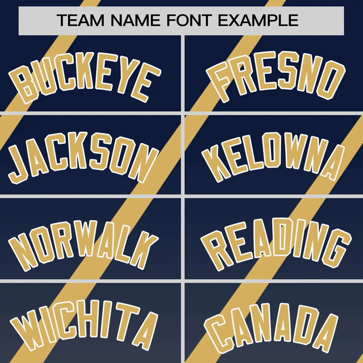 Custom Navy-Old Gold Gradient Fashion Diagonal Stripe Performance T-Shirt