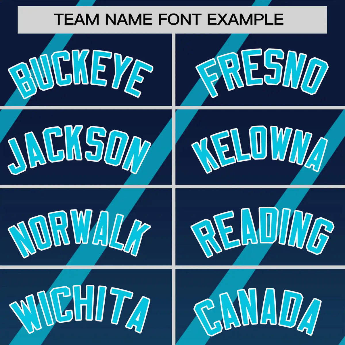 Custom Navy-Sky Blue Gradient Fashion Diagonal Stripe Performance T-Shirt