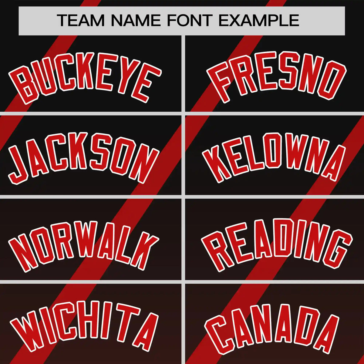 Custom Black-Red Gradient Fashion Diagonal Stripe Performance T-Shirt