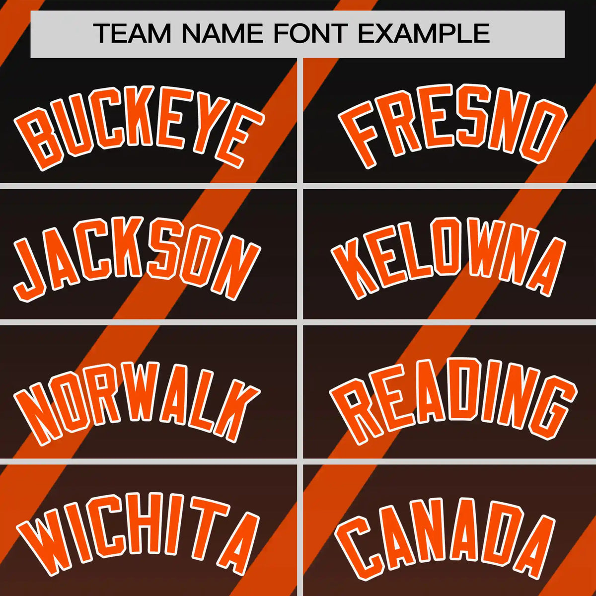 Custom Black-Orange Gradient Fashion Diagonal Stripe Performance T-Shirt