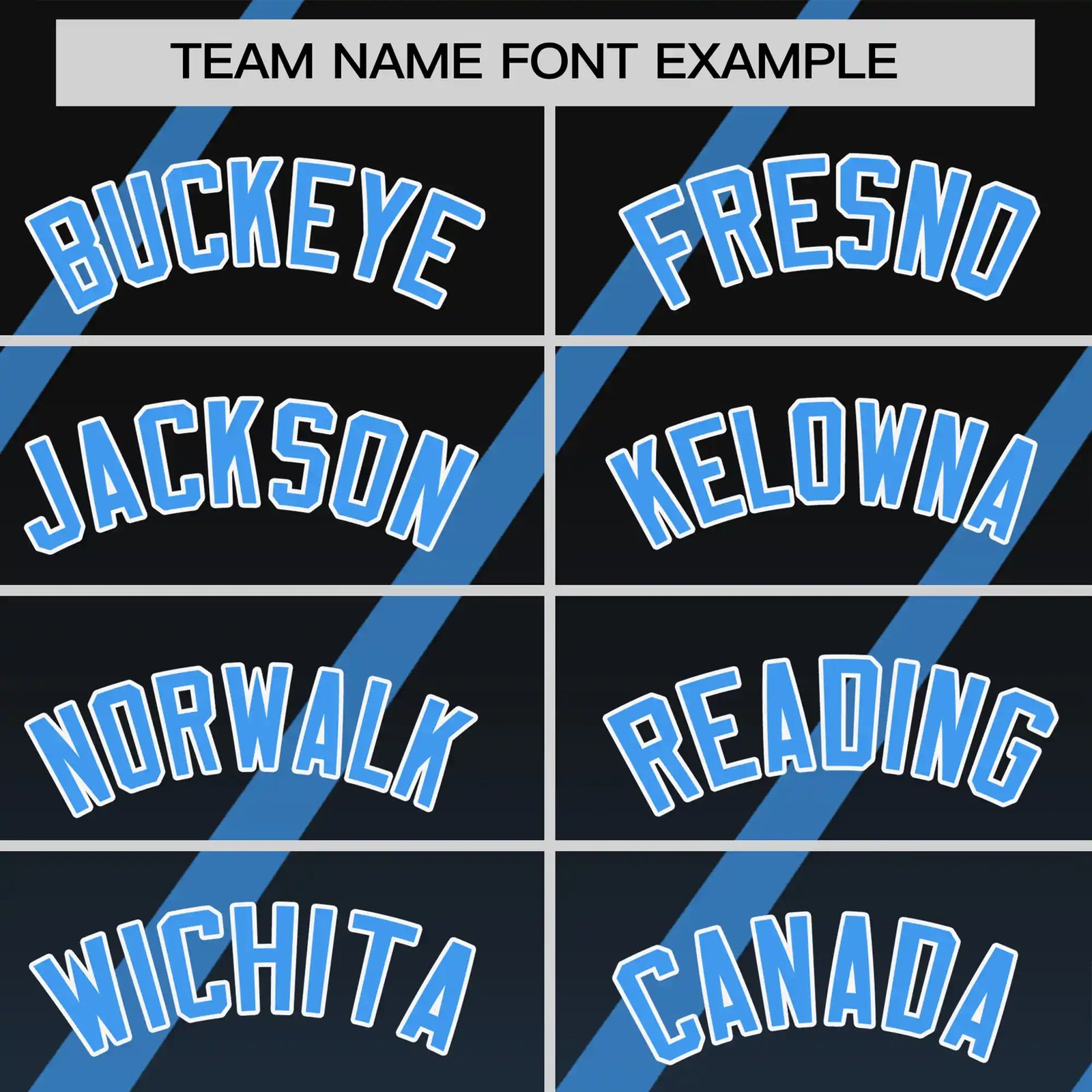 Custom Black-Powder Blue Gradient Fashion Diagonal Stripe Performance T-Shirt