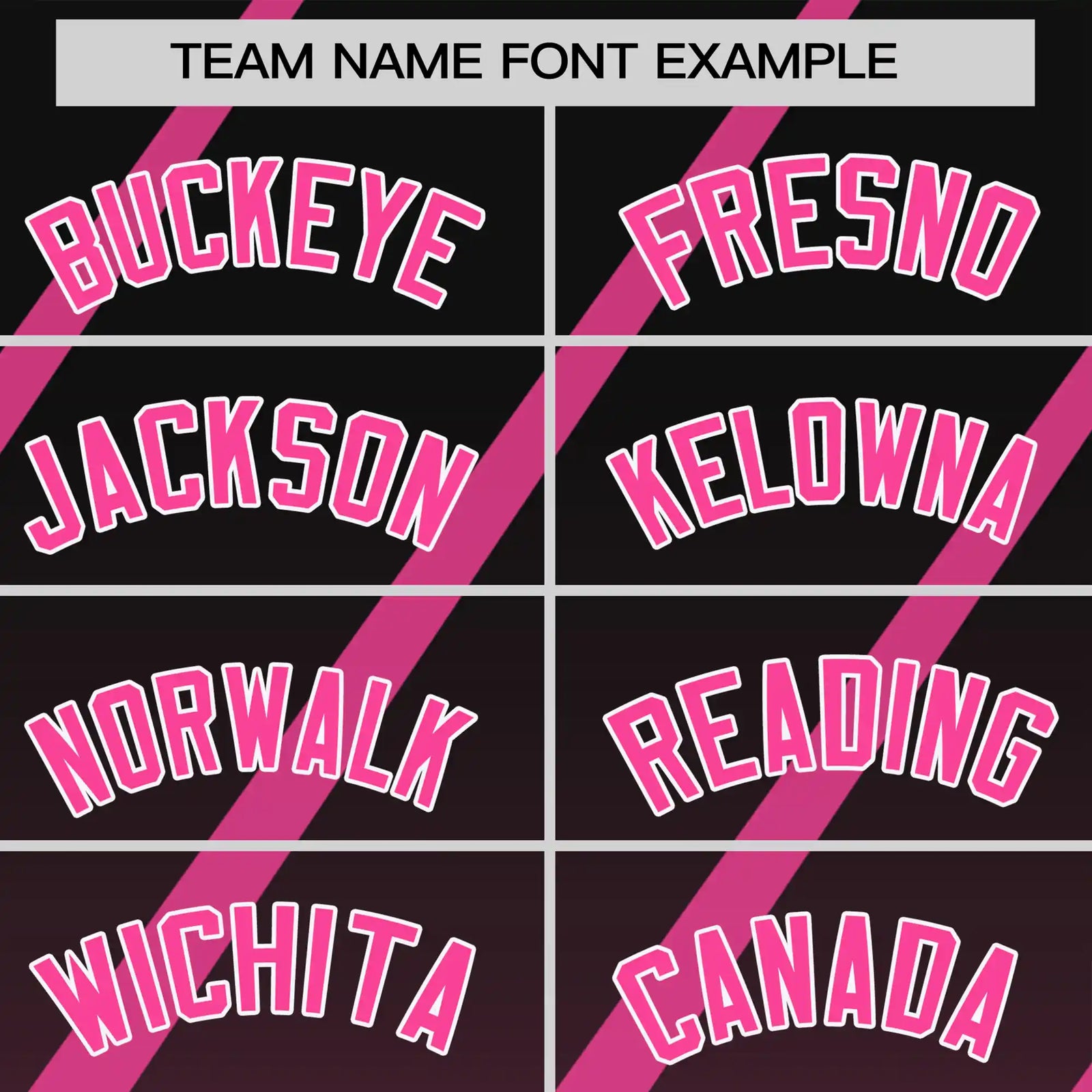 Custom Black-Pink Gradient Fashion Diagonal Stripe Performance T-Shirt