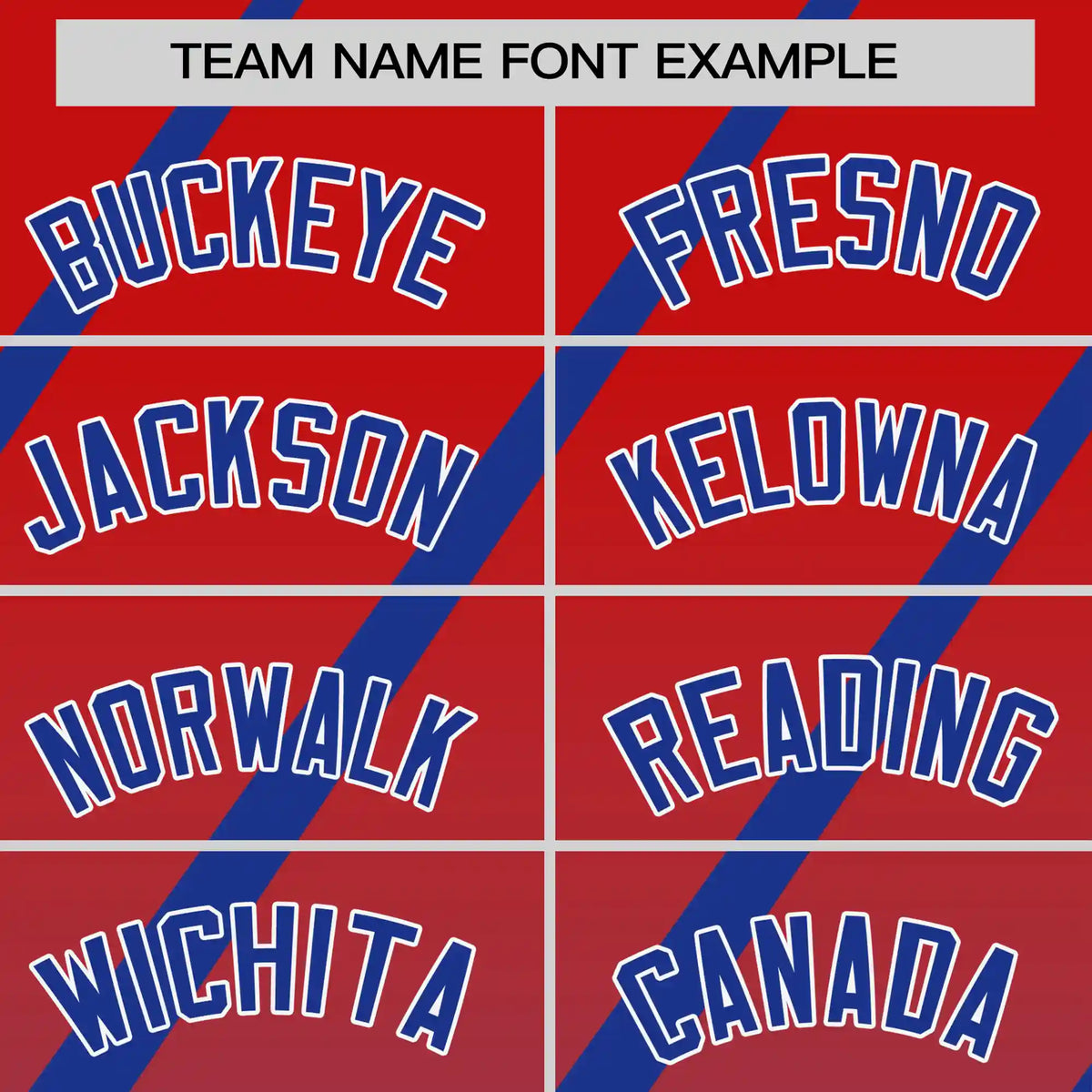 Custom Red-Royal Blue Gradient Fashion Diagonal Stripe Performance T-Shirt