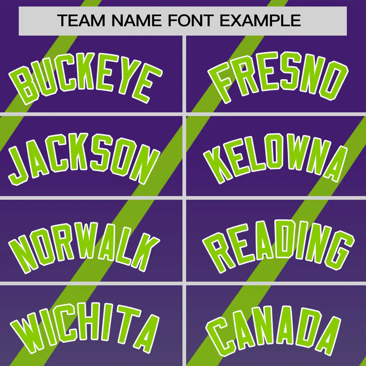 Custom Purple-Neon Green Gradient Fashion Diagonal Stripe Performance T-Shirt