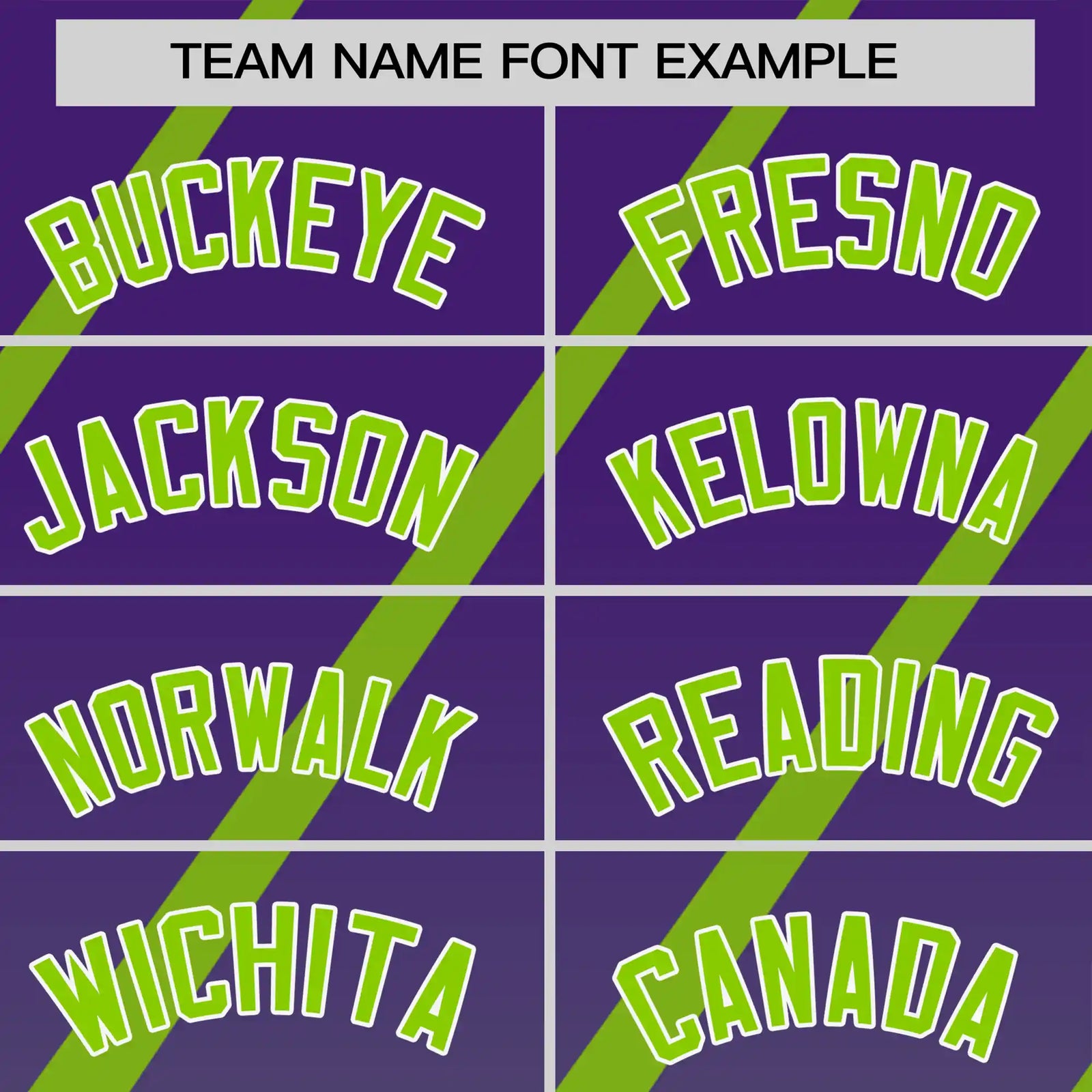 Custom Purple-Neon Green Gradient Fashion Diagonal Stripe Performance T-Shirt
