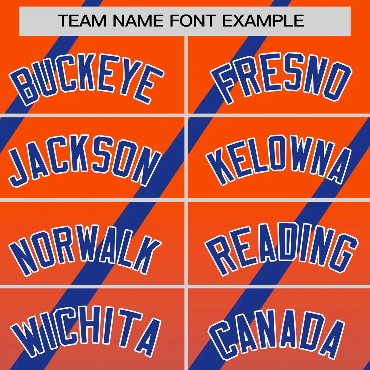 Custom Orange-Royal Blue Gradient Fashion Diagonal Stripe Performance T-Shirt