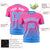 Custom Pink-Powder Blue Gradient Fashion Diagonal Stripe Performance T-Shirt