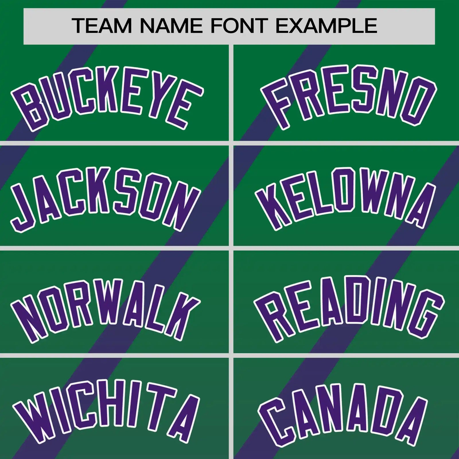 Custom Kelly Green-Purple Gradient Fashion Diagonal Stripe Performance T-Shirt