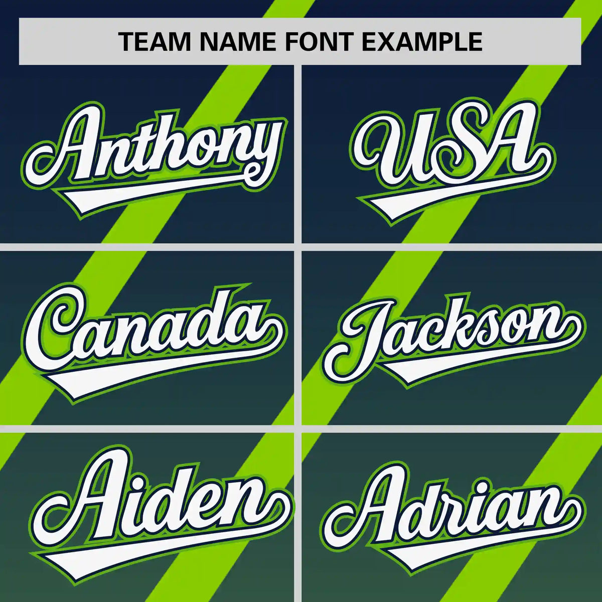 Custom Navy-Neon Green Gradient Fashion Diagonal Stripe Performance T-Shirt
