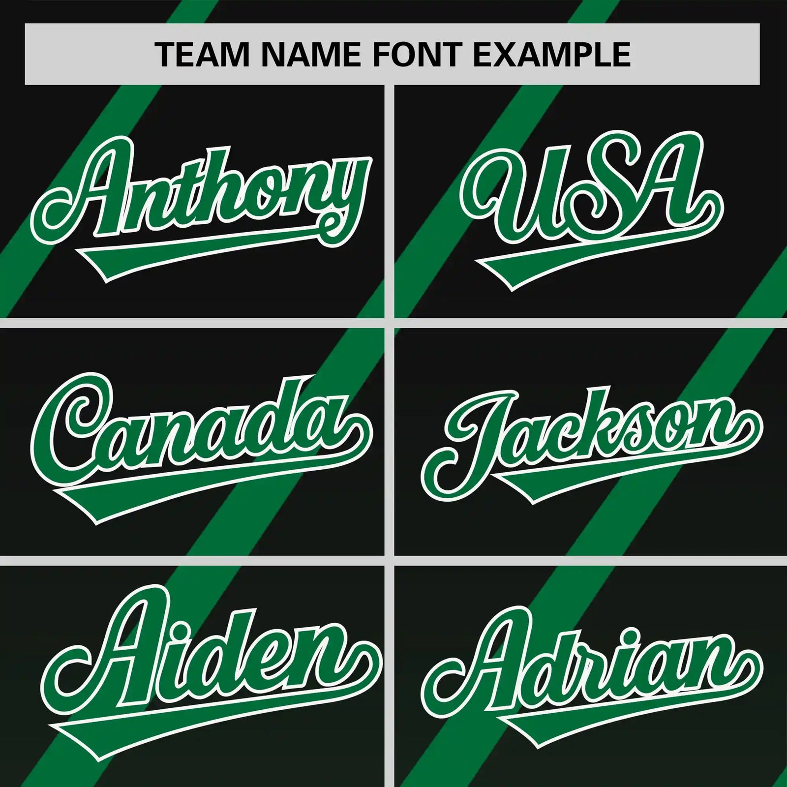 Custom Black-Kelly Green Gradient Fashion Diagonal Stripe Performance T-Shirt