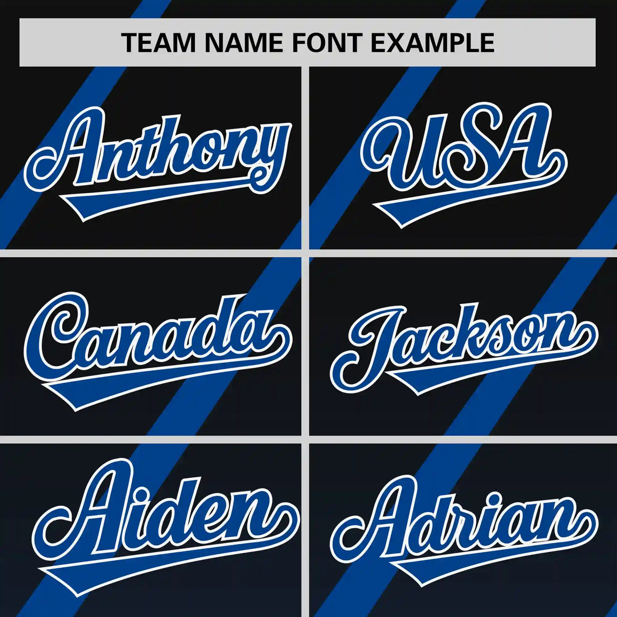 Custom Black-Royal Blue Gradient Fashion Diagonal Stripe Performance T-Shirt