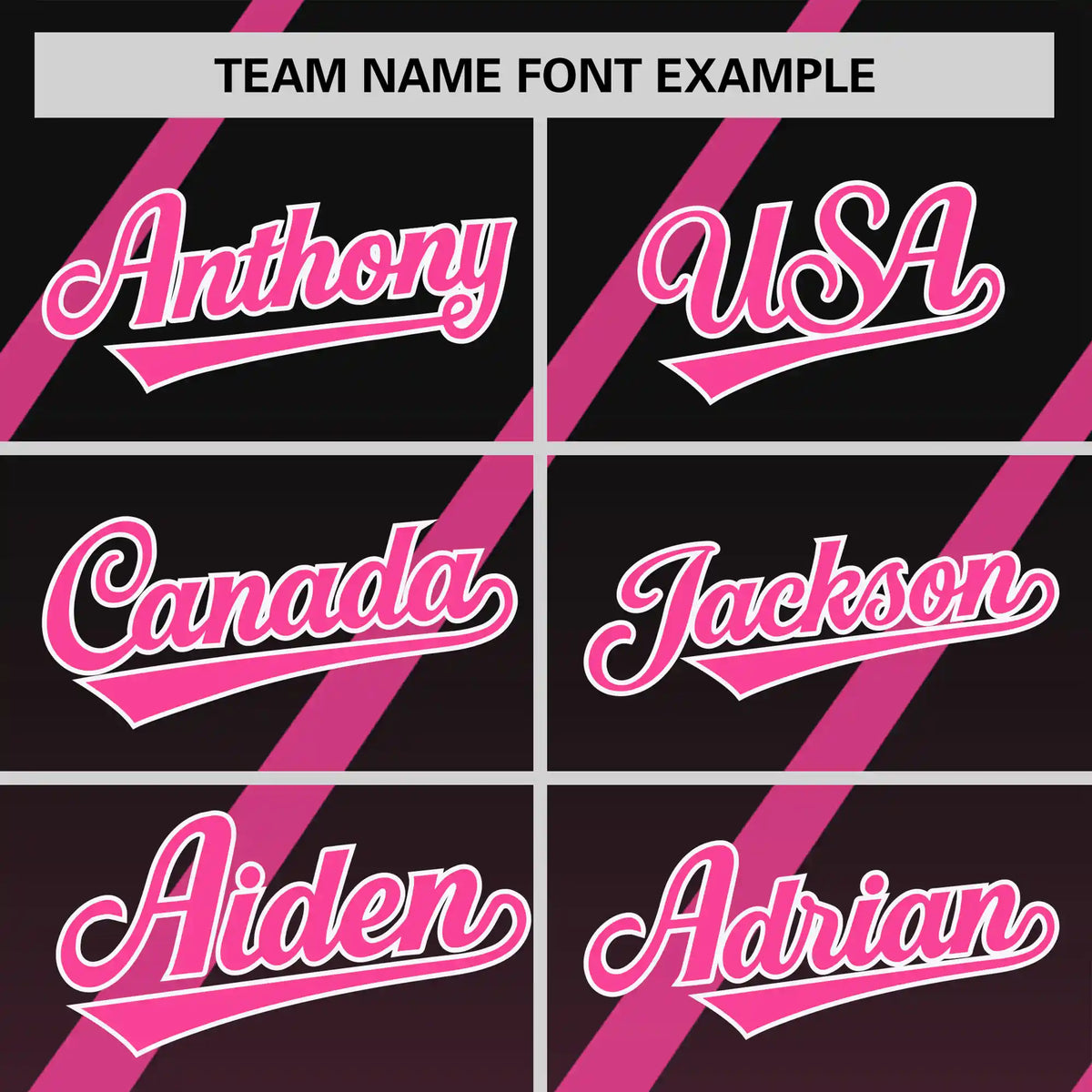 Custom Black-Pink Gradient Fashion Diagonal Stripe Performance T-Shirt