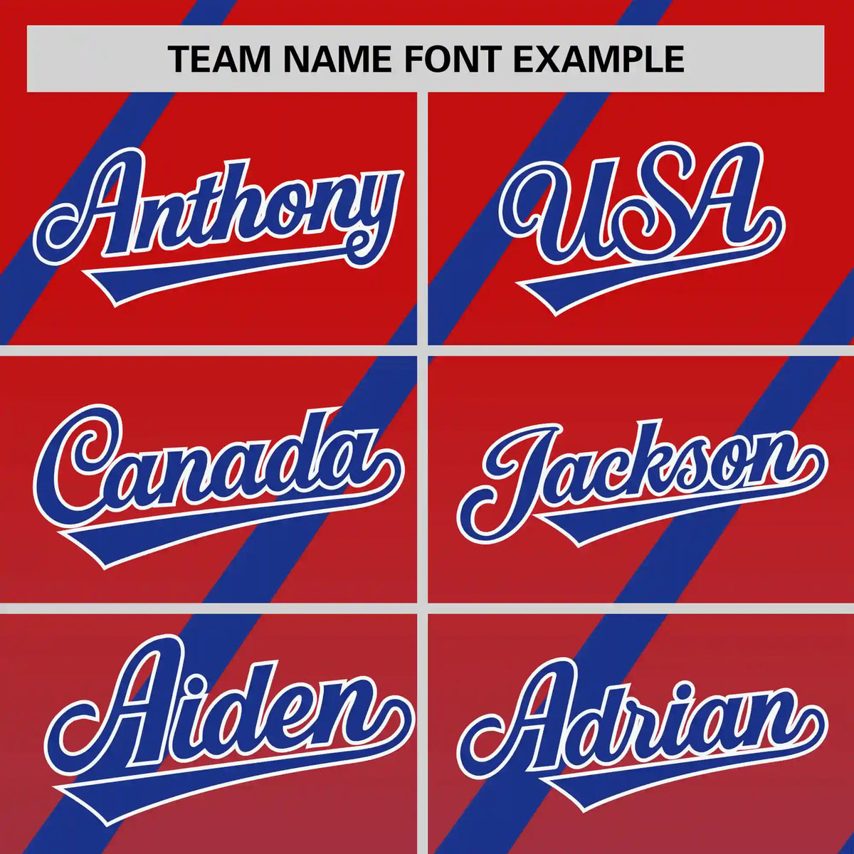 Custom Red-Royal Blue Gradient Fashion Diagonal Stripe Performance T-Shirt