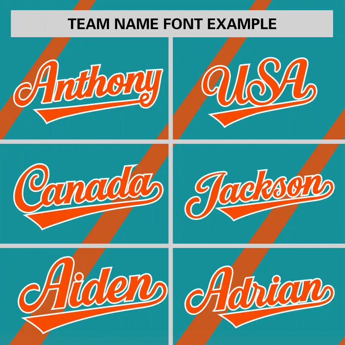 Custom Aqua-Orange Gradient Fashion Diagonal Stripe Performance T-Shirt