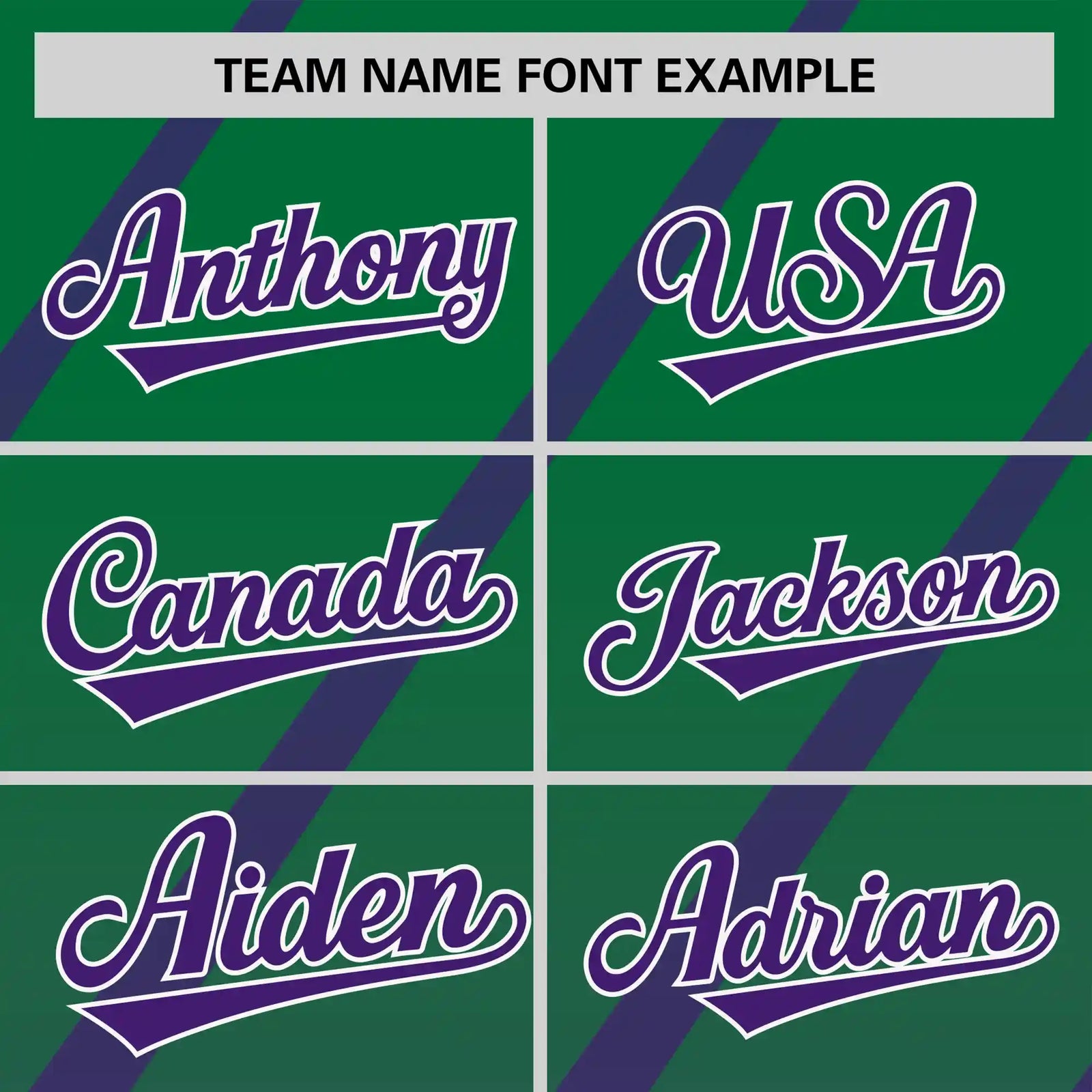 Custom Kelly Green-Purple Gradient Fashion Diagonal Stripe Performance T-Shirt