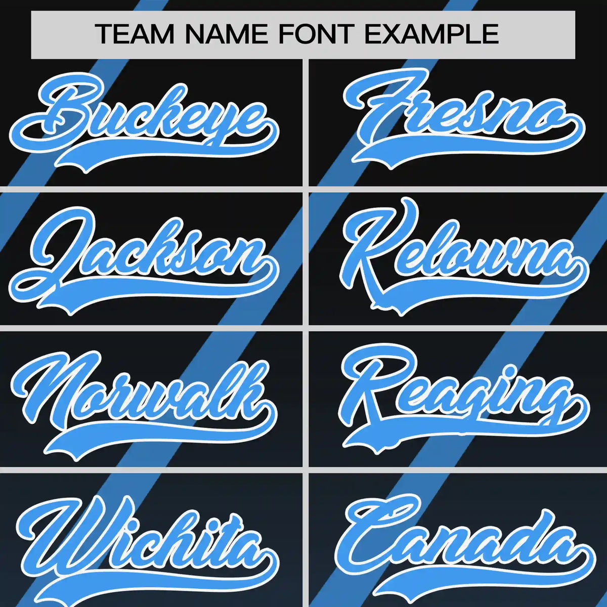 Custom Black-Powder Blue Gradient Fashion Diagonal Stripe Performance T-Shirt