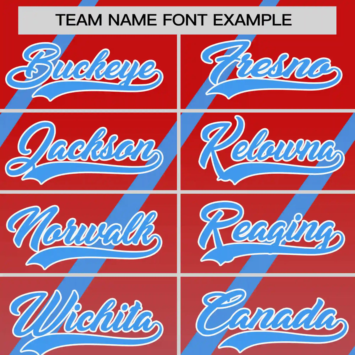 Custom Red-Powder Blue Gradient Fashion Diagonal Stripe Performance T-Shirt