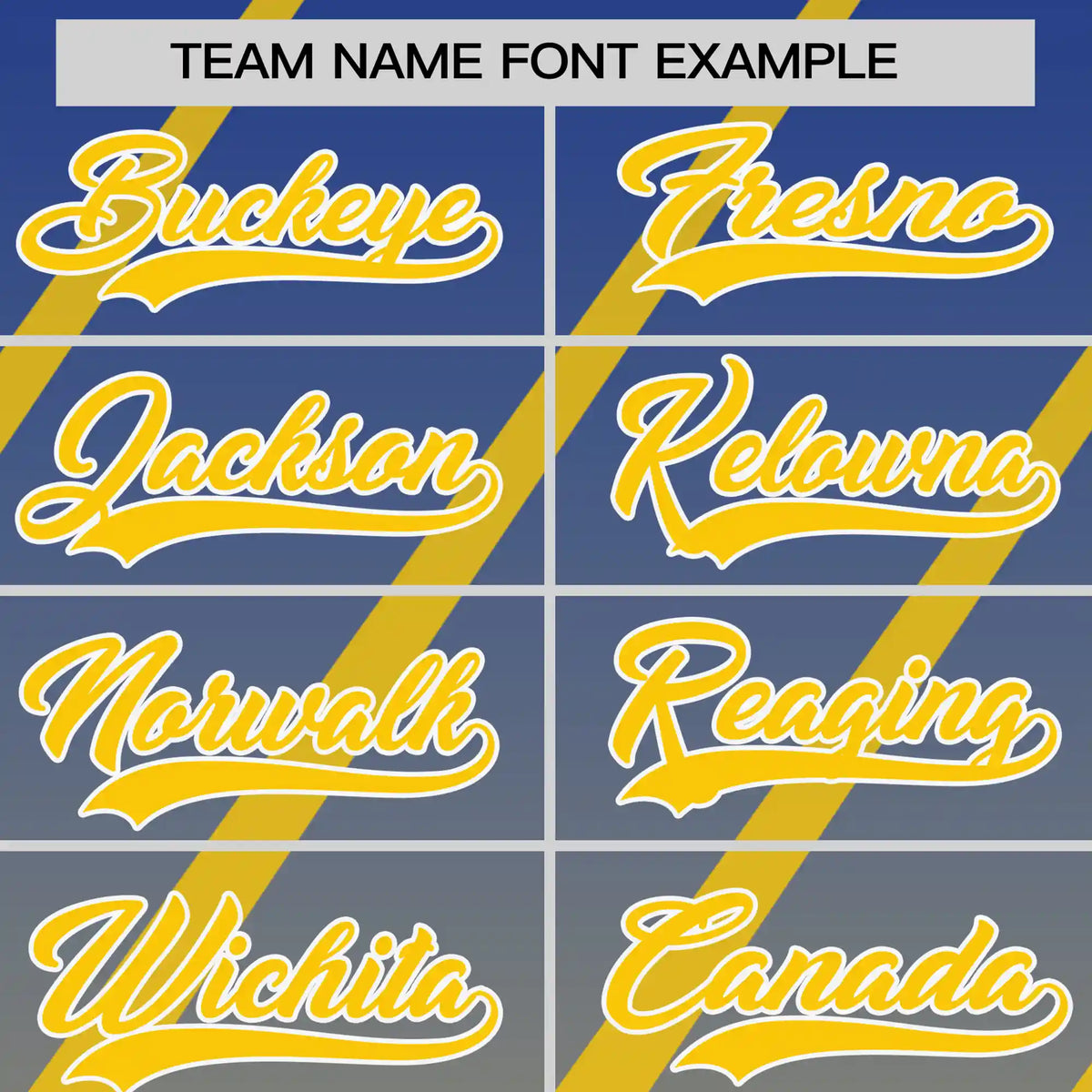 Custom Royal Blue-Gold01 Gradient Fashion Diagonal Stripe Performance T-Shirt