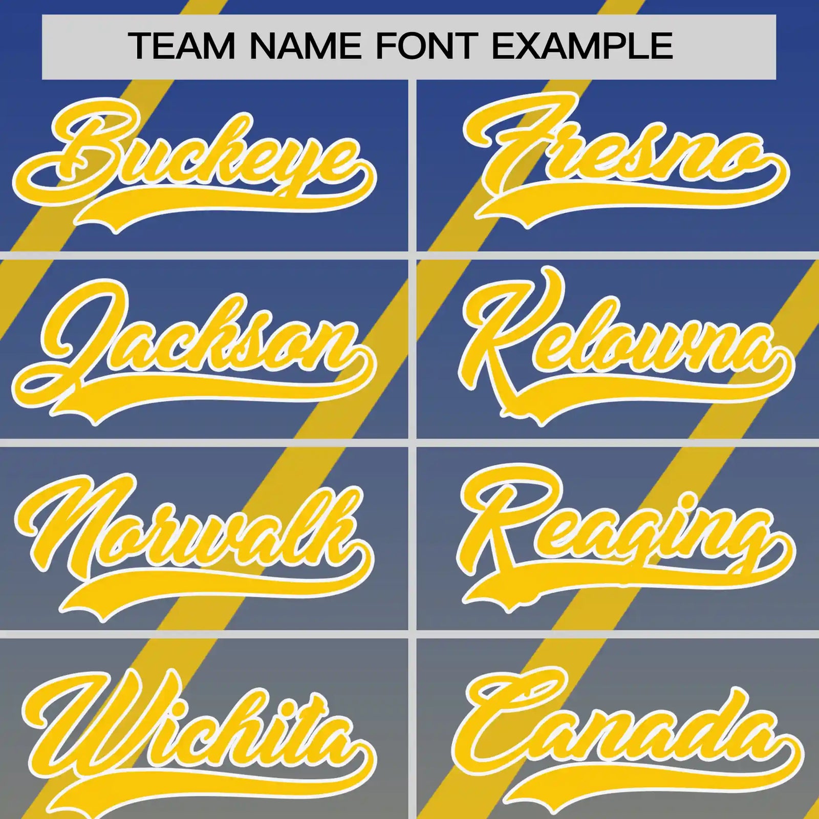 Custom Royal Blue-Gold01 Gradient Fashion Diagonal Stripe Performance T-Shirt