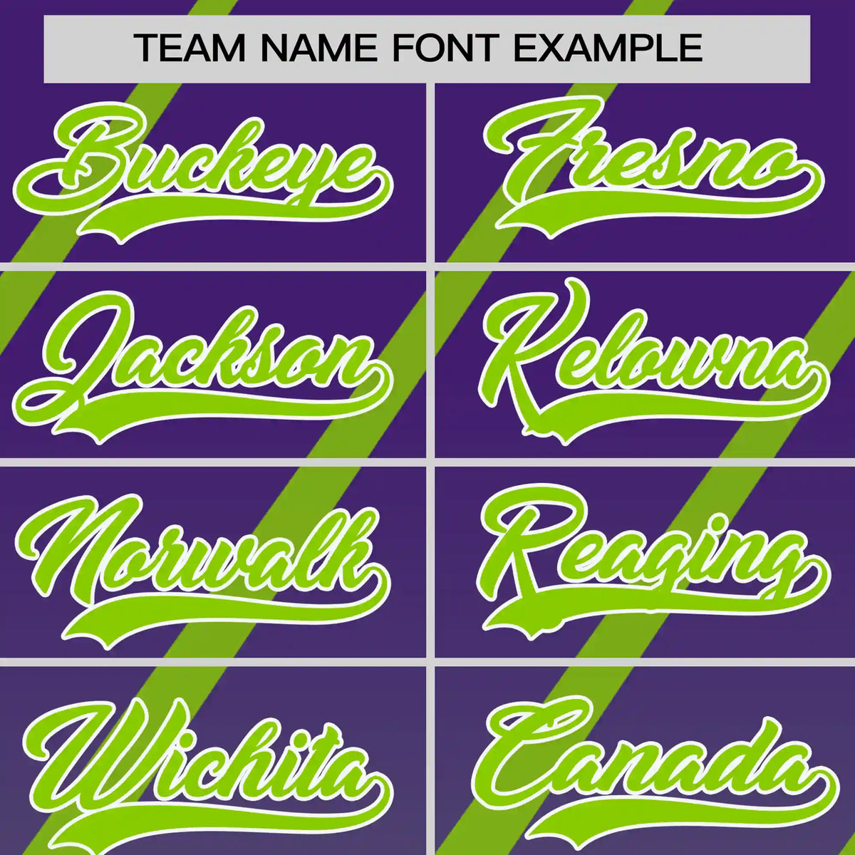 Custom Purple-Neon Green Gradient Fashion Diagonal Stripe Performance T-Shirt