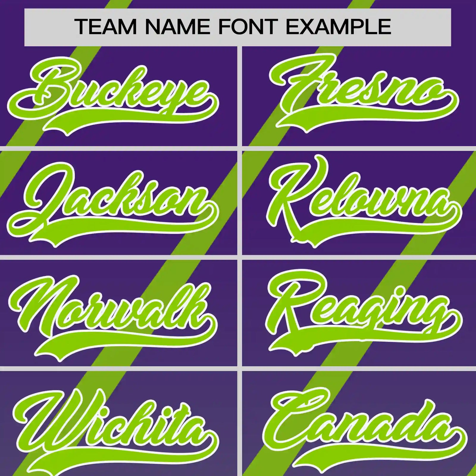 Custom Purple-Neon Green Gradient Fashion Diagonal Stripe Performance T-Shirt